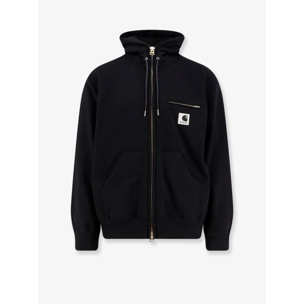 Sacai X Carhartt Wip Men Cotton Sweatshirt With Double Logo Patch